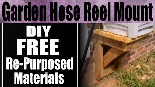 DIY Garden Hose Reel Mount Side of House [upl. by Arymat921]