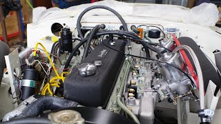 Austin Healey 3000 Rally Engine Startup [upl. by Ifill988]