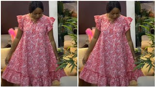 How to make a beautiful flarecircle Dress [upl. by Percy142]