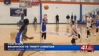 HIGHLIGHTS Trinity Christian girls basketball faces Briarwood Academy in GIAA 2A semifinals [upl. by Ettezoj401]