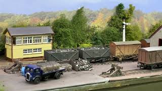 Pickup goods on N gauge layout Cwm Bach [upl. by Sholom]