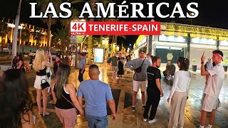 TENERIFE  PLAYA DE LAS AMÉRICAS  Great Nightlife on the Golden Mile ☪️ 4K Walk ● June 2024 [upl. by Yendahc789]