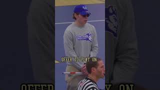 BLIND COLLEGE SCOUT PRANK aau sportstiktok ballislife collegebasketball lol troll comedian [upl. by Imoyaba]