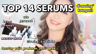 TOP 14 SERUM TERBAIK for combination skin oily sensitif gampang bruntusan [upl. by Bonnice883]