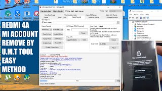 Xiaomi Redmi 4A Mi Account amp Frp Unlock by UmtUmt Pro  Redmi 4A This Device is Locked [upl. by Osnofledi]