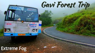 KSRTC Gavi Forest trip  Periyar Tiger Reserve🐯  Kakki Dam  Heavy Fog 🌫️ [upl. by Eaneg]