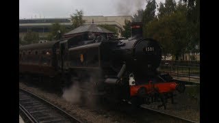 KWVR 2013 Autumn Steam Gala  Keighley to Oxenhope  GWR Pannier 1501 [upl. by Rowe]