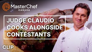 Claudios Lamb Dish Tasting  MasterChef Canada  MasterChef World [upl. by Ettelloc955]