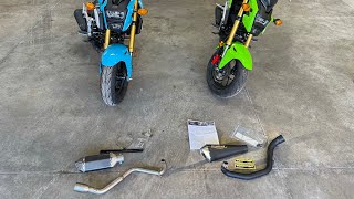 Cheap Vs Expensive Exhaust  Honda Grom 2020 Hindle Vs Ebay Amazon [upl. by Elyc]