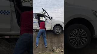 Woww Very smart driver rescuing his car 😱 shorts [upl. by Otrebilif]