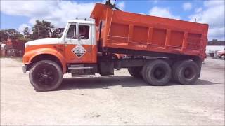 1995 International Model 4900 6x4 Dump Truck [upl. by Willyt]