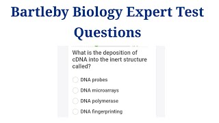 Bartleby Biology Expert Test Questions  Biology Subject Matter Expert [upl. by Hsakaa]