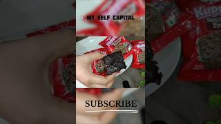 DrOetker kuppies dark choco chip brownie 🧁shorts asmrvideo brownie asmreating [upl. by Rakel]