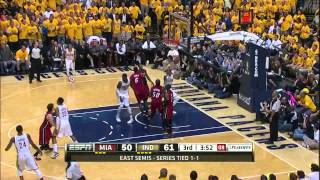 Roy Hibbert 19 points 17 rebounds 5 blocks vs Miami Heat full highlights GM3 NBA Playoffs 2012 HD [upl. by Sivrup38]