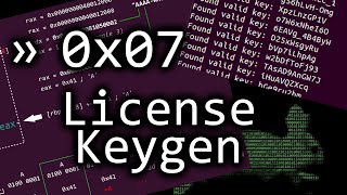 Uncrackable Programs Key validation with Algorithm and creating a Keygen  Part 12  bin 0x07 [upl. by Boone744]