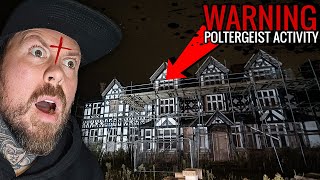 Scariest OVERNIGHT Experience Inside Haunted Mansion  POLTERGEIST INSIDE [upl. by Ativad]