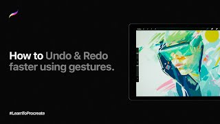 How to Undo amp Redo faster using gestures in Procreate [upl. by Kahaleel]