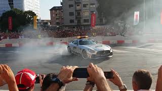 Milan F1 Fan Festival 2018  Donuts and Burnout in the city [upl. by Etnor686]