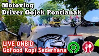 Motovlog Driver Gojek  Riding pagi sembari nganter orderan GoFood Kopi Sederhana  Toko Kami [upl. by Bodwell519]