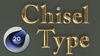 Chisel Type using Spline Fields New in C4D R20 [upl. by Acilegna]