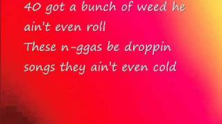 Nicki Minaj ft DrakeMoment 4 life lyrics on screen [upl. by Worth764]