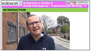 GCSE Revision Guide Achieving a Grade 9 for Persuasive Transactional Writing [upl. by Henni]