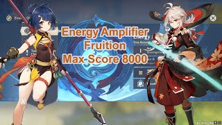 Energy Amplifier Fruition  Deceitful Domain Max Score 8000 Points Genshin Impact [upl. by Zicarelli]