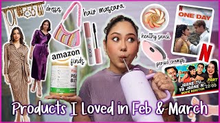 Products I LOVED in FEB amp MARCH 🩷 Amazon Finds Outfits New On Netflix Youtubers ThatQuirkyMiss [upl. by Nomrah]