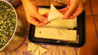 cara bikin sambosa segitigaطريقة عمل وصفة سمبوسة مثلثةHow to make a triangular sambosa recip [upl. by Narine238]