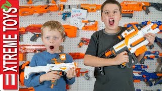 Million Subscriber Madness Day in the Life of Ethan and Cole Sneak Attack Squad Nerf Battle [upl. by Sander]