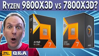 Ryzen 9800X3D vs 7800X3D 🛑 Will Ryzen 9000 Be Saved  QampA August 2024 [upl. by Prussian]