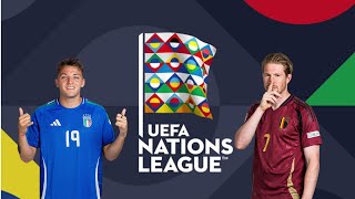 UEFA Nations League 24  Italia  Belgio  Fase a Gironi  Giornata 3 [upl. by Ajuna]