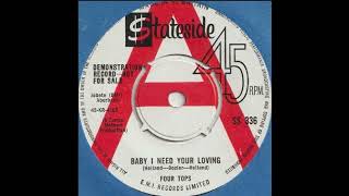 Four Tops  Baby I Need Your Loving  UK Stateside Records Demo released 1964 [upl. by Zachar746]