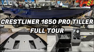 Crestliner 1650 Pro Tiller  Full Tour [upl. by Assina]