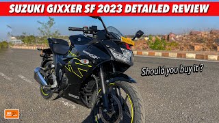 Suzuki Gixxer SF 155 2023 Detailed Review  Better than Yamaha Fz [upl. by Ahsitam56]