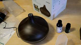 VicTsing 500ml Essential Oil Diffuser With Oils Aromatherapy Review [upl. by Lynus]