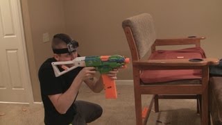 NERF WAR Basement Game [upl. by Zoa]