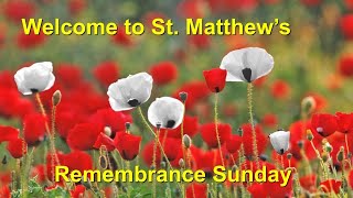 20241110 Remembrance Sunday service at St Matthews United Church in Halifax Nova Scotia Canada [upl. by Alekal742]