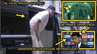 Reação do presidente do PSG ao ver que Neymar vestiu a camisa do AL Hilal [upl. by Aicile]