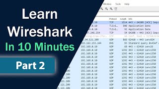 Learn Wireshark in 10 minutes Part 2  Wireshark Tutorial Capture and Protocol Filters [upl. by Corty]