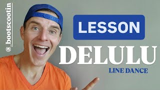 DELULU  Line Dance LESSON by BootScootin [upl. by Sax]