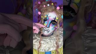 Afro circus pity party clown 🎈clownmakeup [upl. by Jewel617]