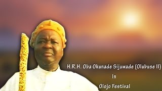 See Ooni of Ife Oba Okunade Sijuwade at vintage Olojo Festival [upl. by Acinorehs82]