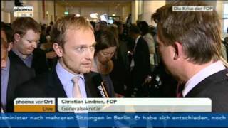 FDPGeneralsekretär Christian Lindner zu Philipp Rösler [upl. by Swinton]