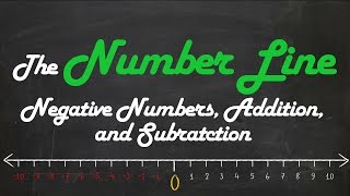 The Number Line Negative Numbers Addition Subtraction [upl. by Refannej]