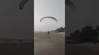 Motorised Paragliding Adventure at Ashwem Beach Goa MotorizedParagliding GoaAdventures [upl. by Tenn]