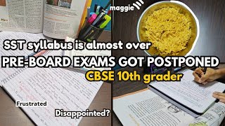 preboard exams are postponed A day in my life as a CBSE 10th grader study [upl. by Gnap]