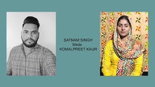 Live WEDDING CEREMONY OF SATNAM SINGH WEDS KOMALPREET KAUR  BARINDERA STUDIO BALACHUR [upl. by Aihseya]