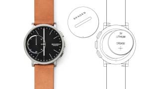 SKAGEN Hybrid Smartwatch  How to Replace Battery and Change Strap [upl. by Boykins]