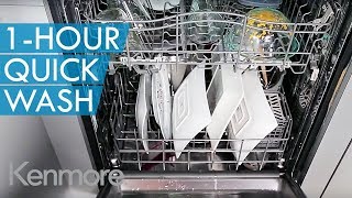 1 Hour Quick Wash  Kenmore Elite ULTRA WASH® Dishwasher [upl. by Dublin]